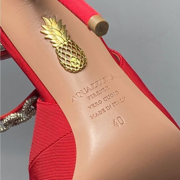 Aquazzura Love Link Slingback Pumps size 40 - Picture 14 of 14